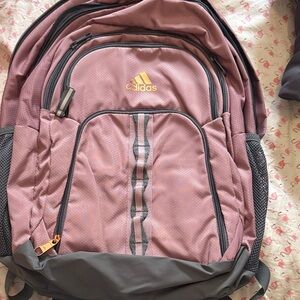 Adidas Backpack - Purple and Gray with rose gold accents